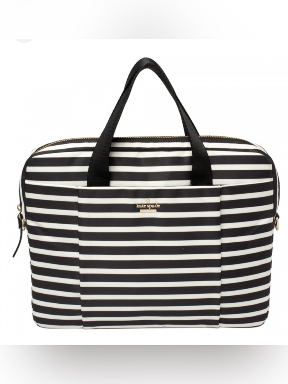 ♠️kate spade Black and White 13” laptop  Tote